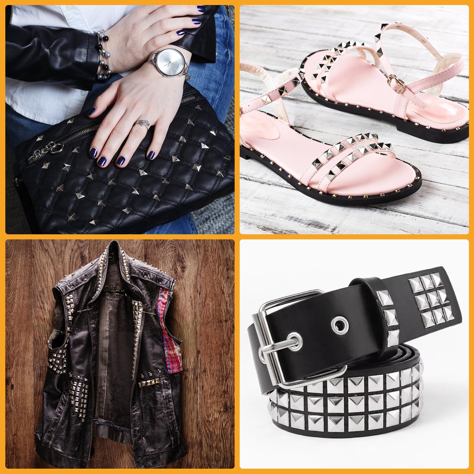 小物 ROUND&PYRAMID STUDS LEATHER SHORTKEYRING 小物 ROUND&PYRAMID STUDS LEATHER SHORTKEYRING Amazon.com: PATIKIL 5/16