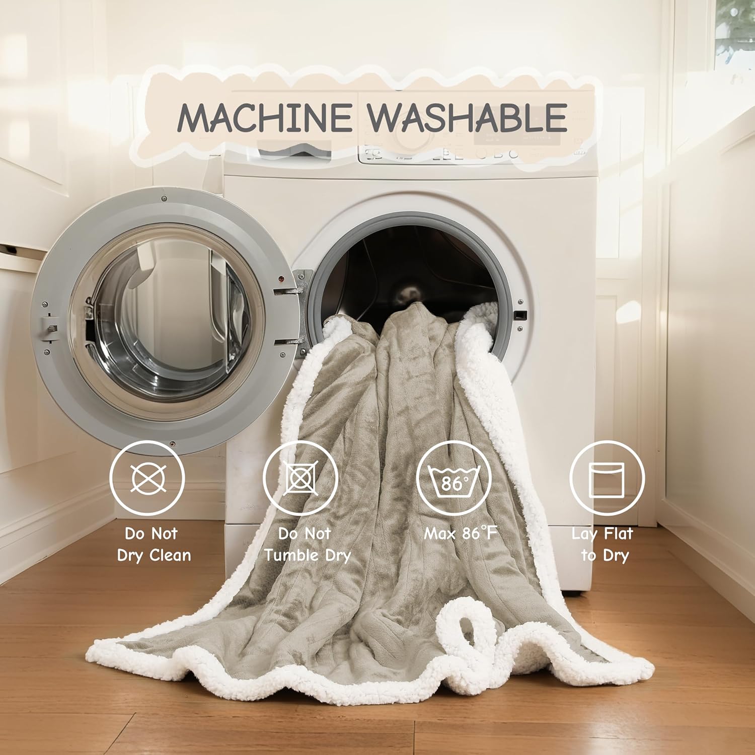 Electric Heated Blanket Full Size 72"x84", Soft Flannel with Overheat Protection, 9 Adjustable Heat Settings & 10-Hour Auto-Off Timer, Fast Heating for Winter Comfort, Camel - Image 6