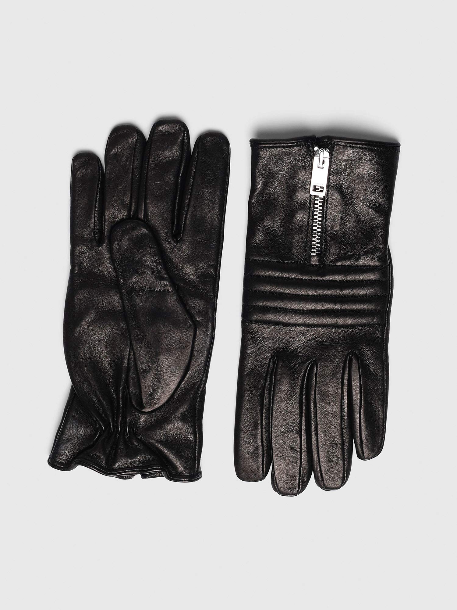 Diesel GILARI-ML Unisex Gloves, Black, Black Fashion