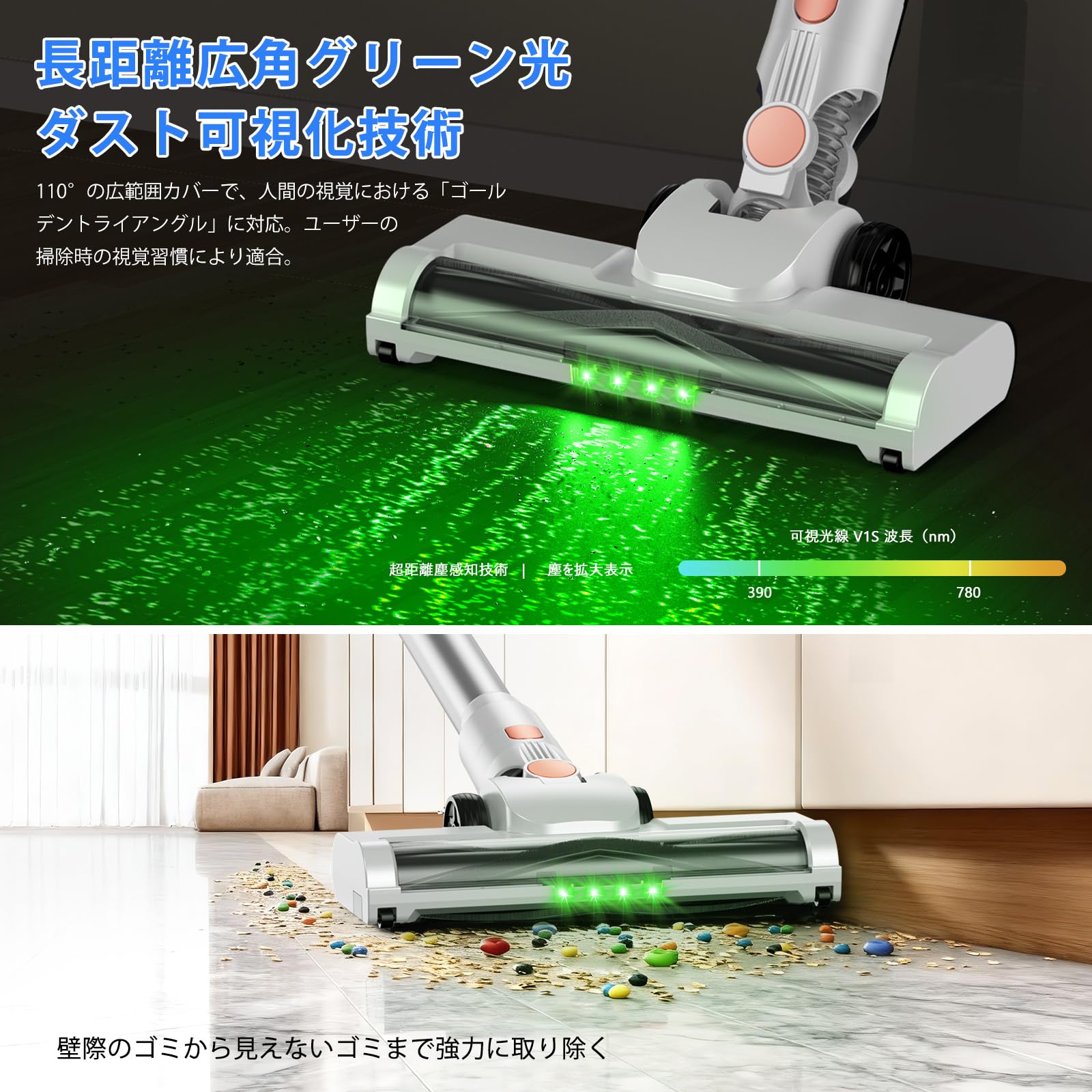 Amazon | 掃除機 コードレス【2027年先行発売！570Kpa真の超強力吸引