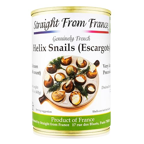 Directamente de Francia Lucorum francés enlatado Escargots Caracoles (4 docenas)