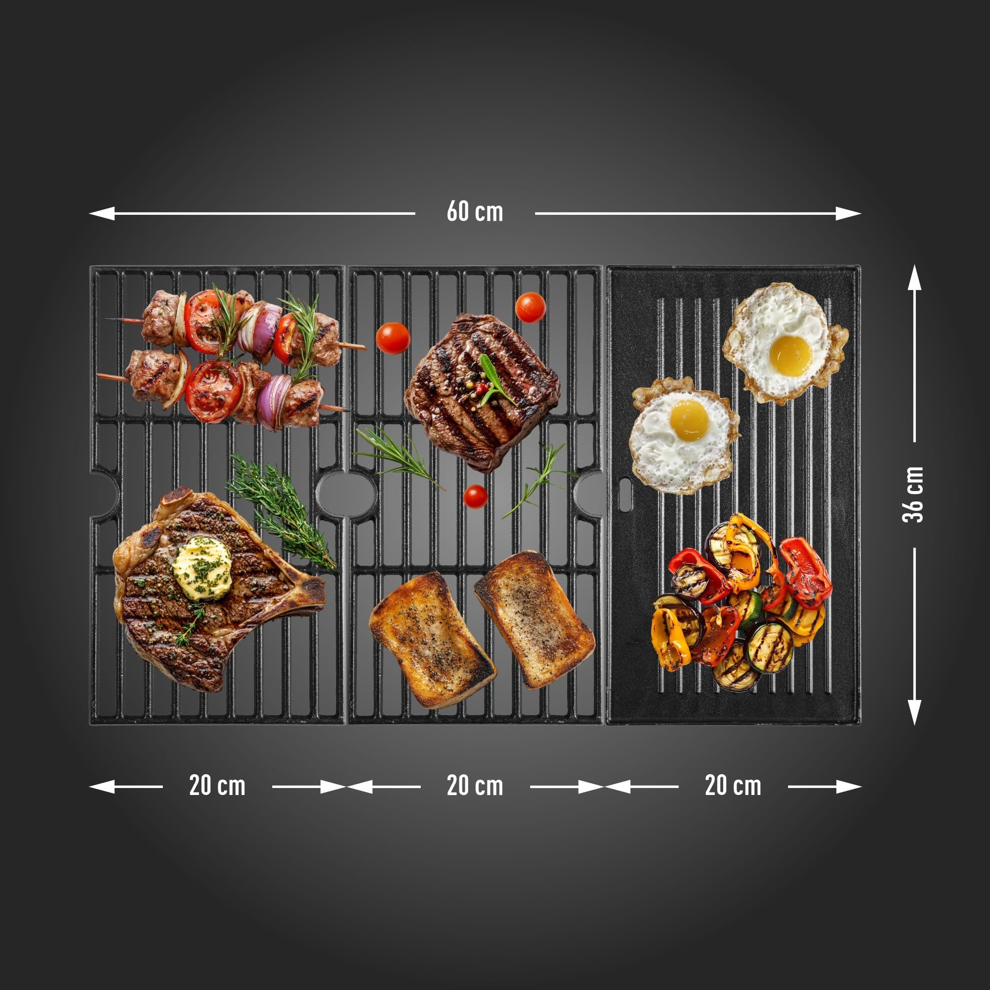 BROWIN® dragON BBQ101 | Grill Gazowy | BBQ | Wielofunkcyjny | Stal nierdzewna | Grill na 4 kółkach | 4 Palniki Główne | Palnik Boczny | 60 x 36,5 cm | 11,7 kW | Czarno-Srebrny