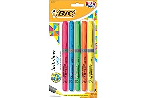 BIC Brite Liner Grip Highlighters: The Perfect Study Buddy