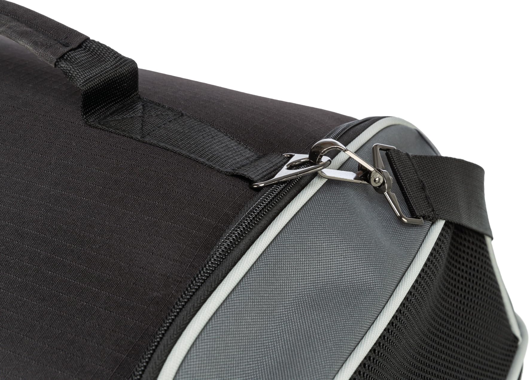 Trixie borsa aereo per borsa per cani imbarco nero/grigio 55x23x40 cm