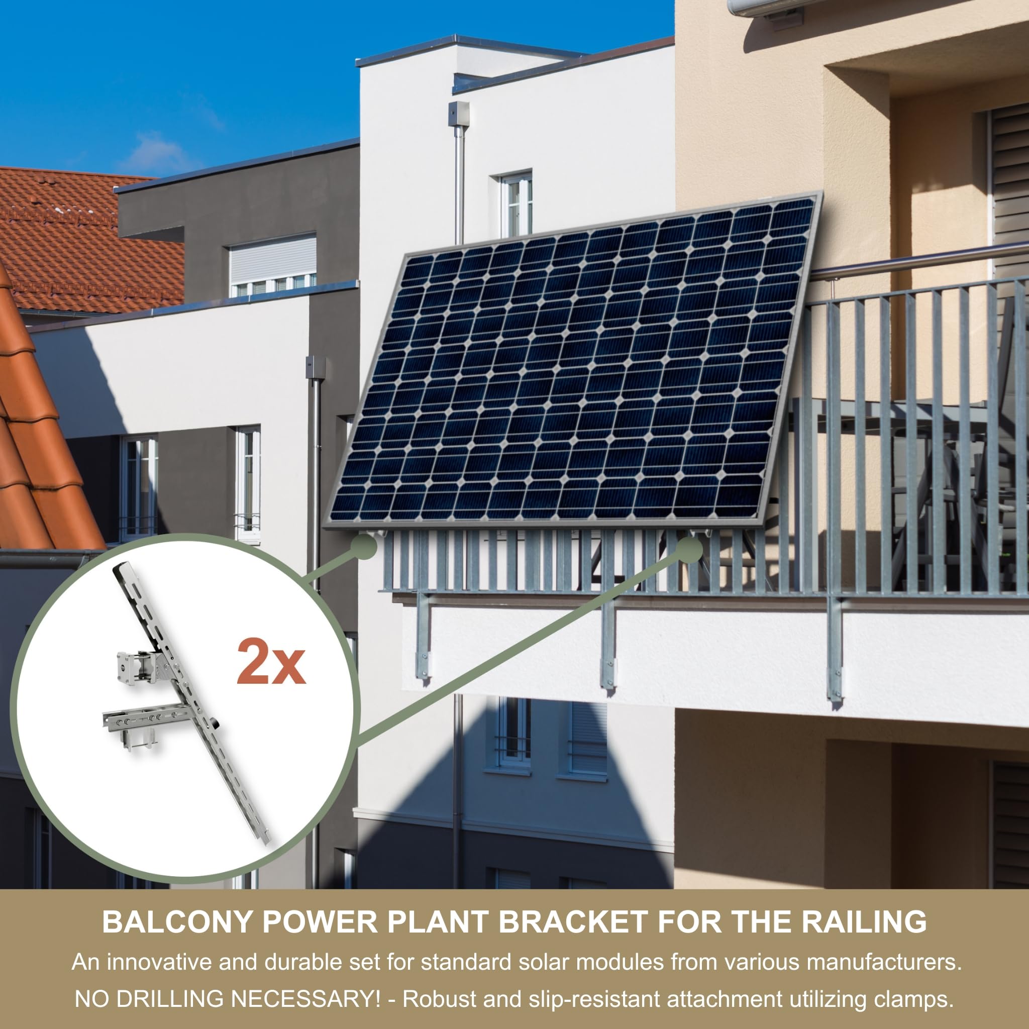 Impianto Fotovoltaico Ts Power Per Balcone/Ringhiera/Muro/Giardino 350 W Acquista Da OBI - Foto 6