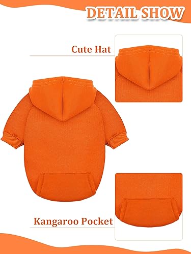 Miniatura 2 de Sudadera con capucha para perro, ropa, suéteres con gorro, ropa de invierno para mascotas, cálidas, 6 piezas, perros pequeños, Chihuahua