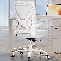 Vista 1 de White Office Chair for Big and Tall People - 400lbs Wide Seat Computer Desk Chair Gaming Ergonomic High Back Cushion Lumbar Support with Comfy Mesh