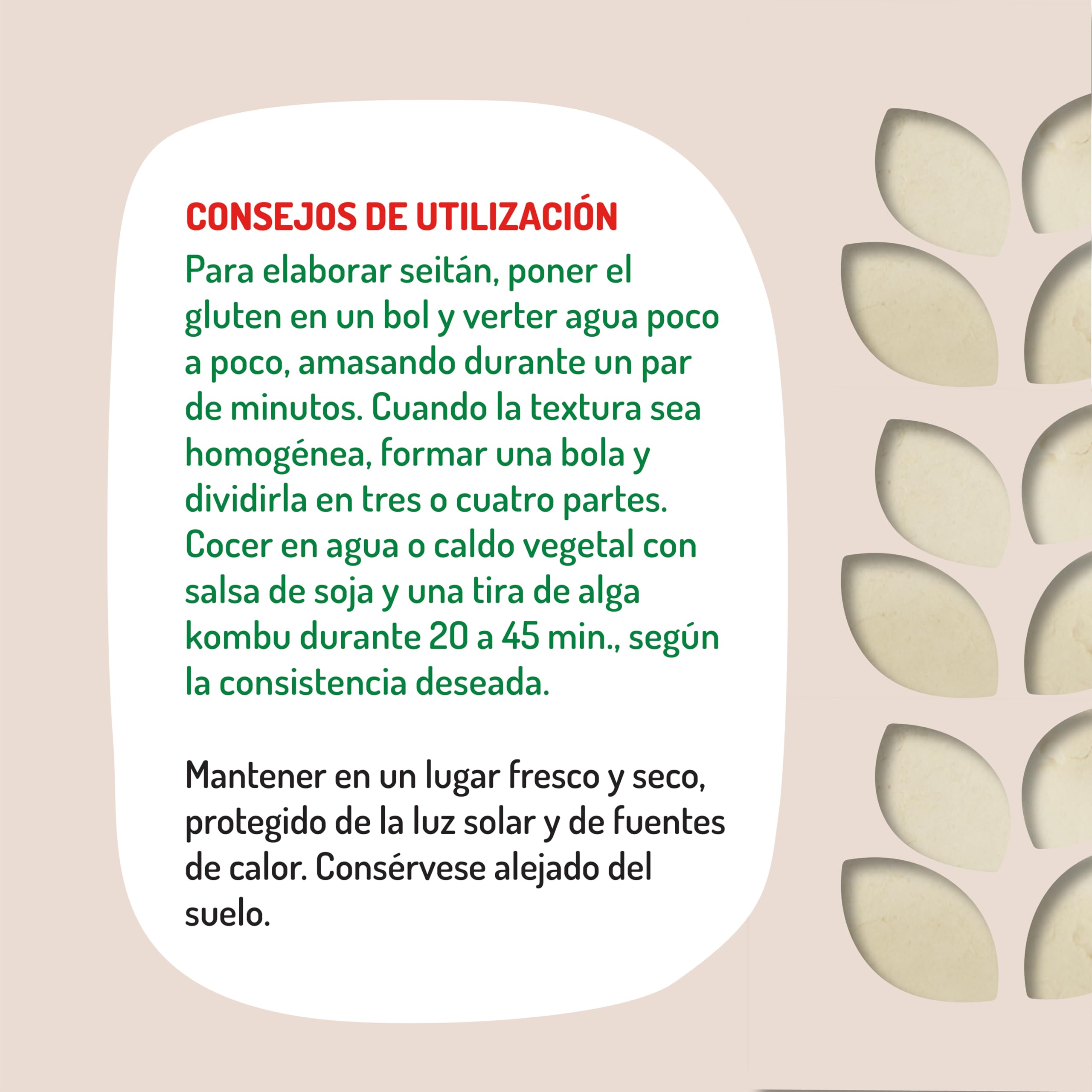 El Granero Integral Gluten de Trigo 500 g Alto Contenido en Proteínas y Fibra