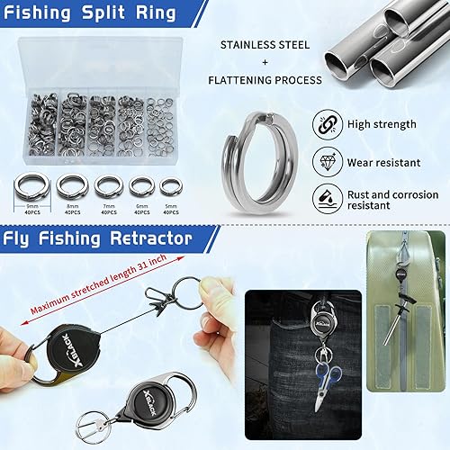 Miniatura 10 de Kit de herramientas de pesca, alicates de pesca, pinza de pescado, báscula de pesca, juego de herramientas de agarre de pescado, equipo de pesca