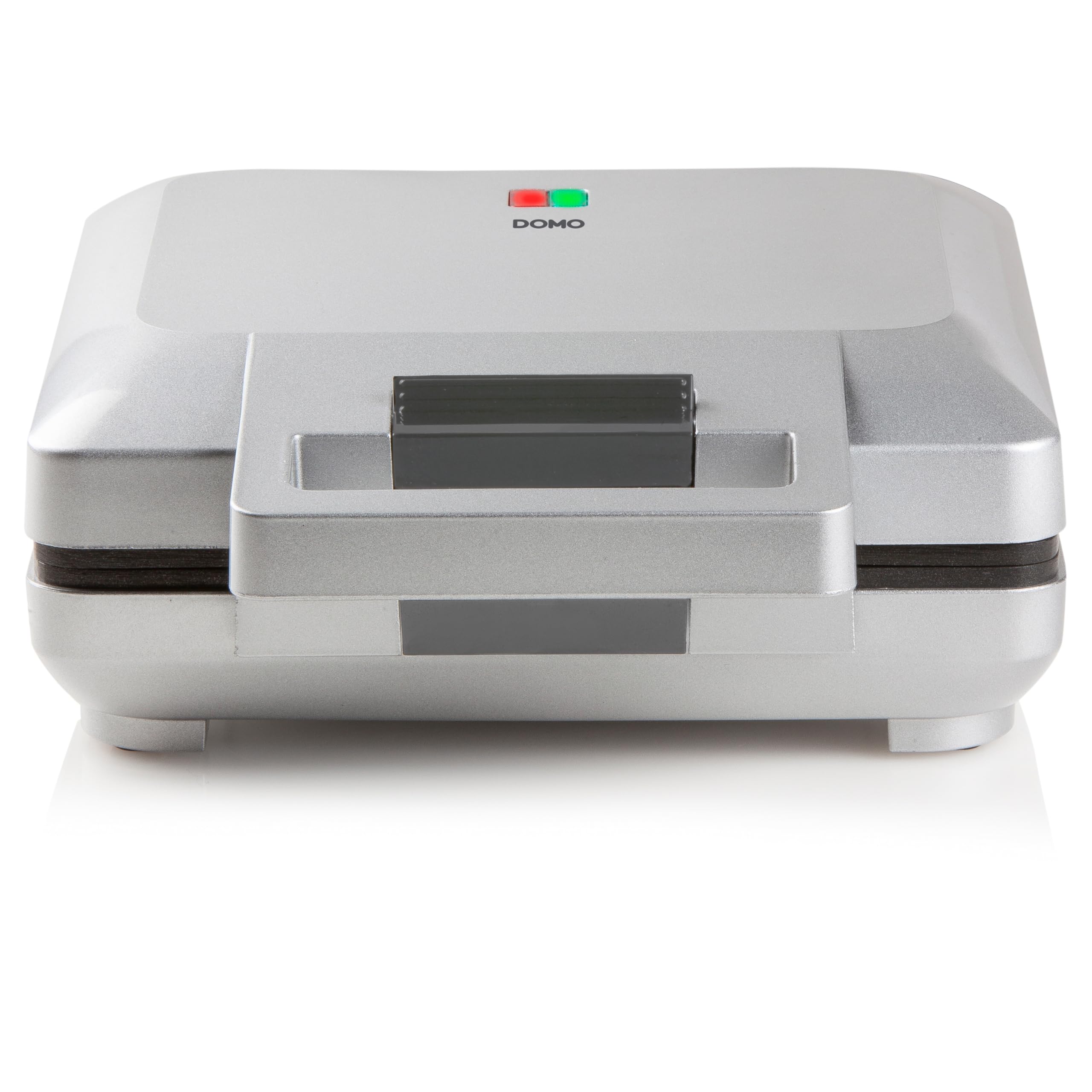 DOMO DO9250W Waffeleisen - Für 4 Quadratische Waffeln - 1600W - Antihaftbeschichtung - Silber