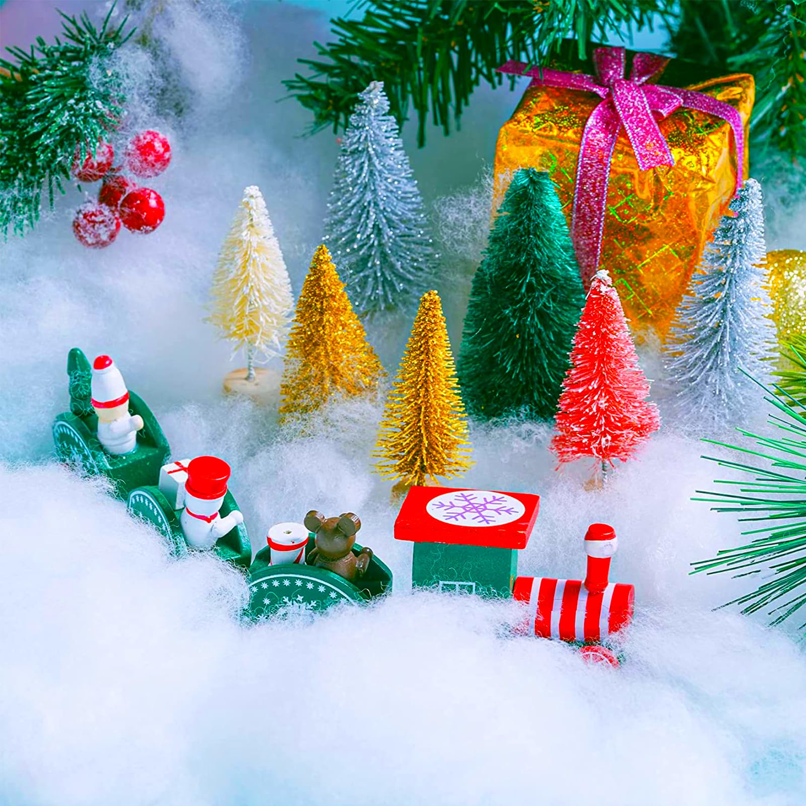 Fausse Neige Artificielle En Poudre - 1 Litre - Déco Noël Réutilisable Pour Sapin Et Crèches