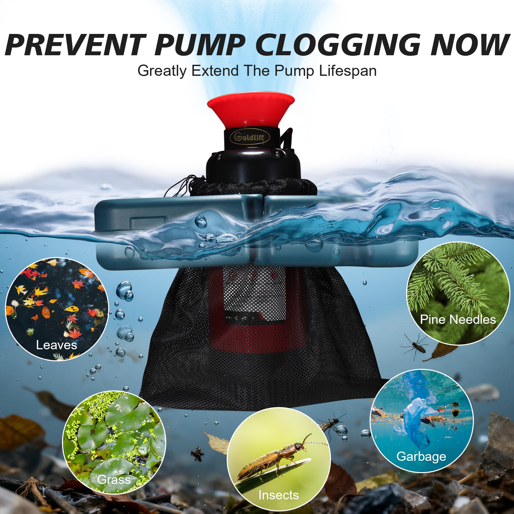 Goldlife Pond Fountain Aerator Accessories