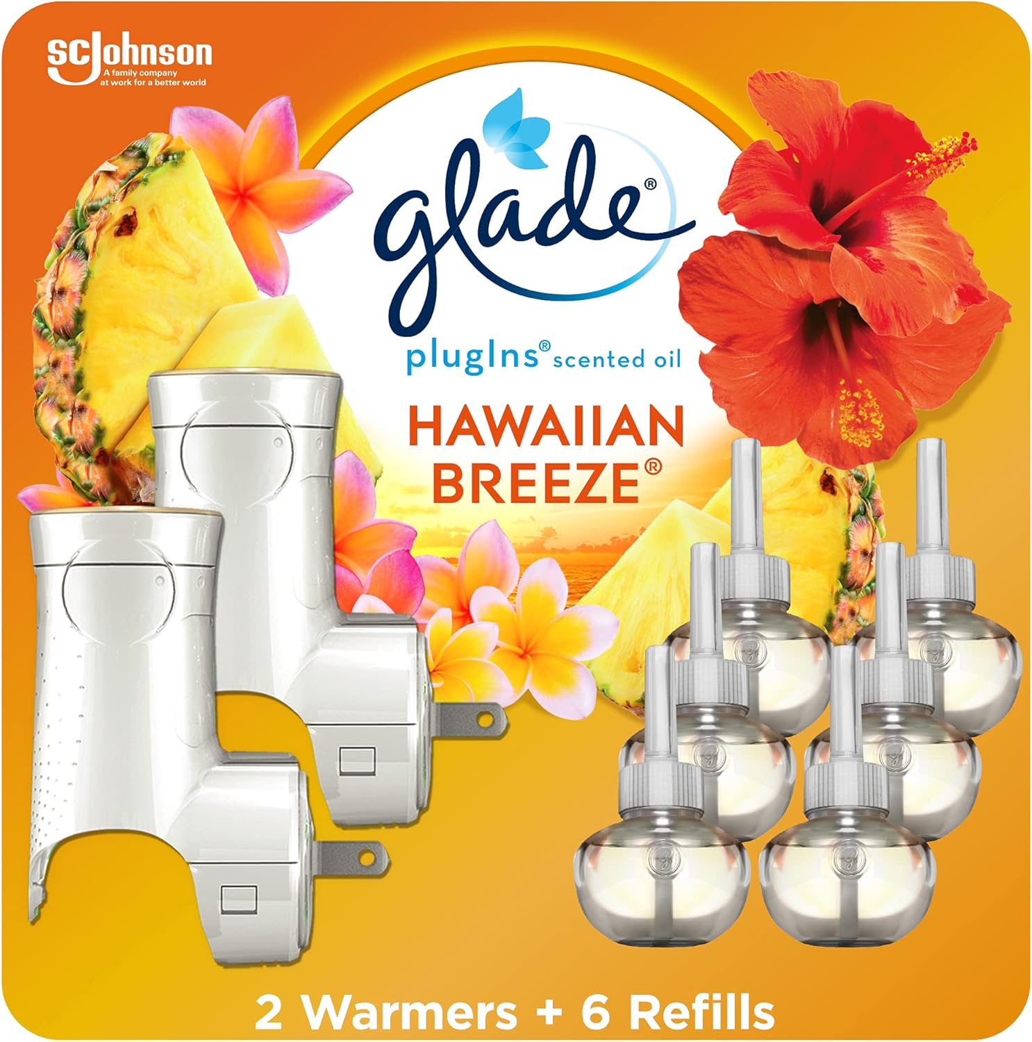 Glade PlugIns Refills Air Freshener Starter Kit, Scented