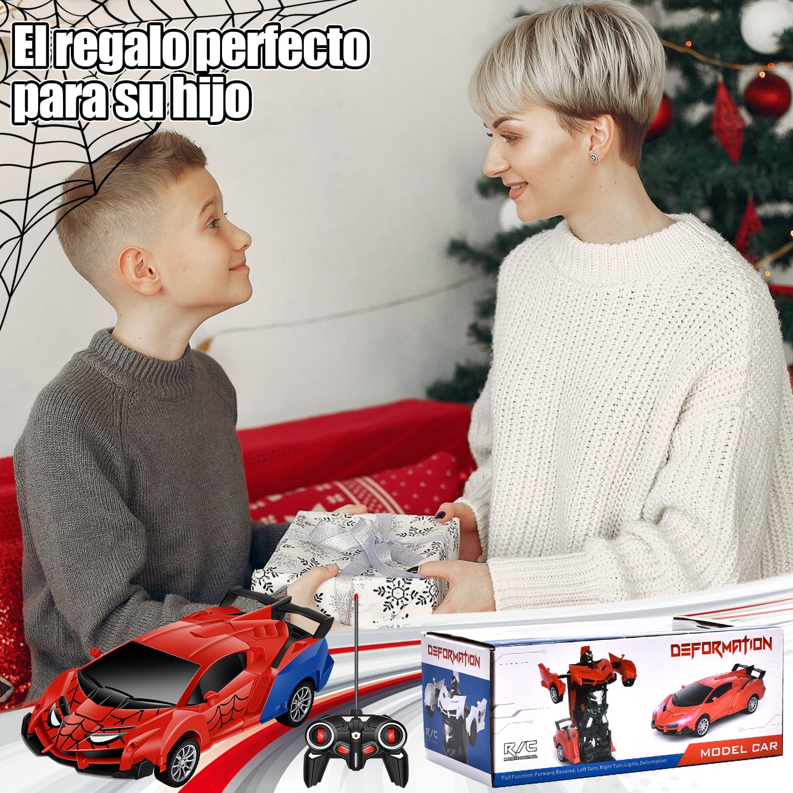 Aragallant Robot Transformable, Coche Radiocontrol RC para Niños y Niñas a Partir de 3 Años