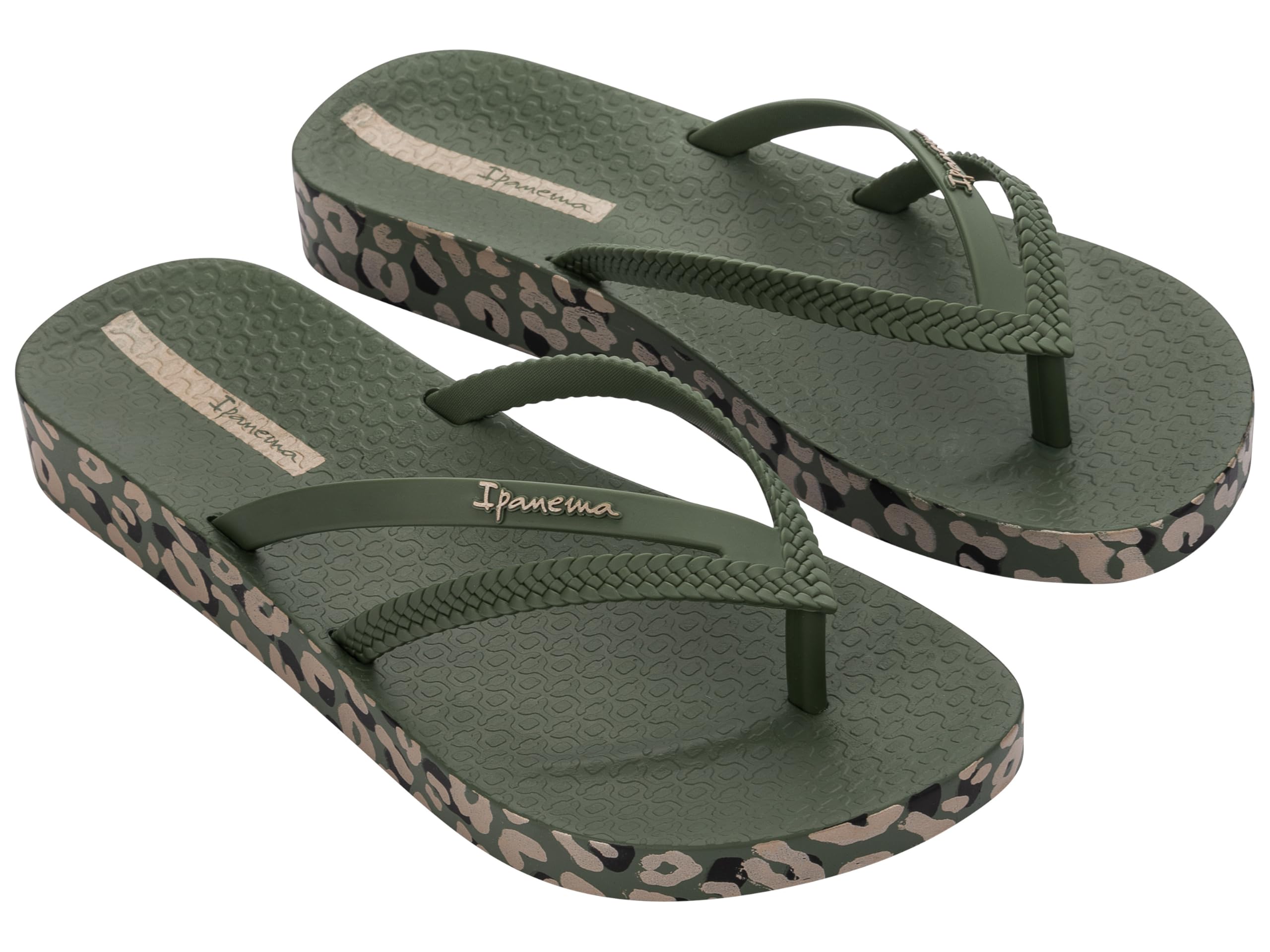 Ipanema Bossa Soft V Fem, Women's Flip Flops, Green Gold, EU 39