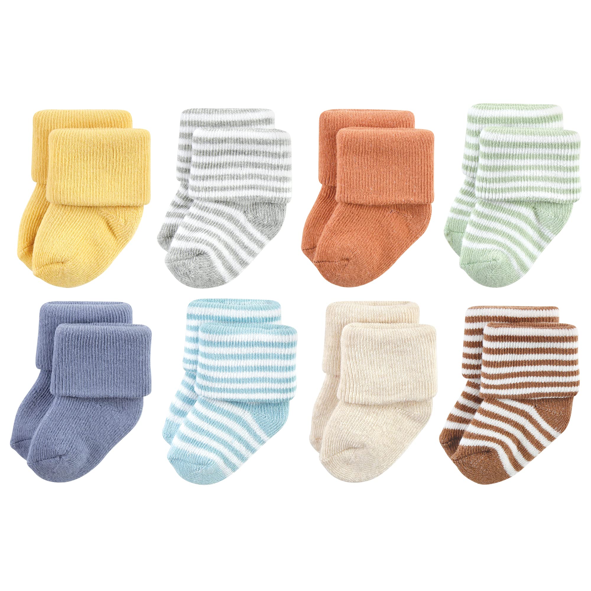 Hudson Baby Baby 8-pack Cotton Rich Newborn and Terry Socks