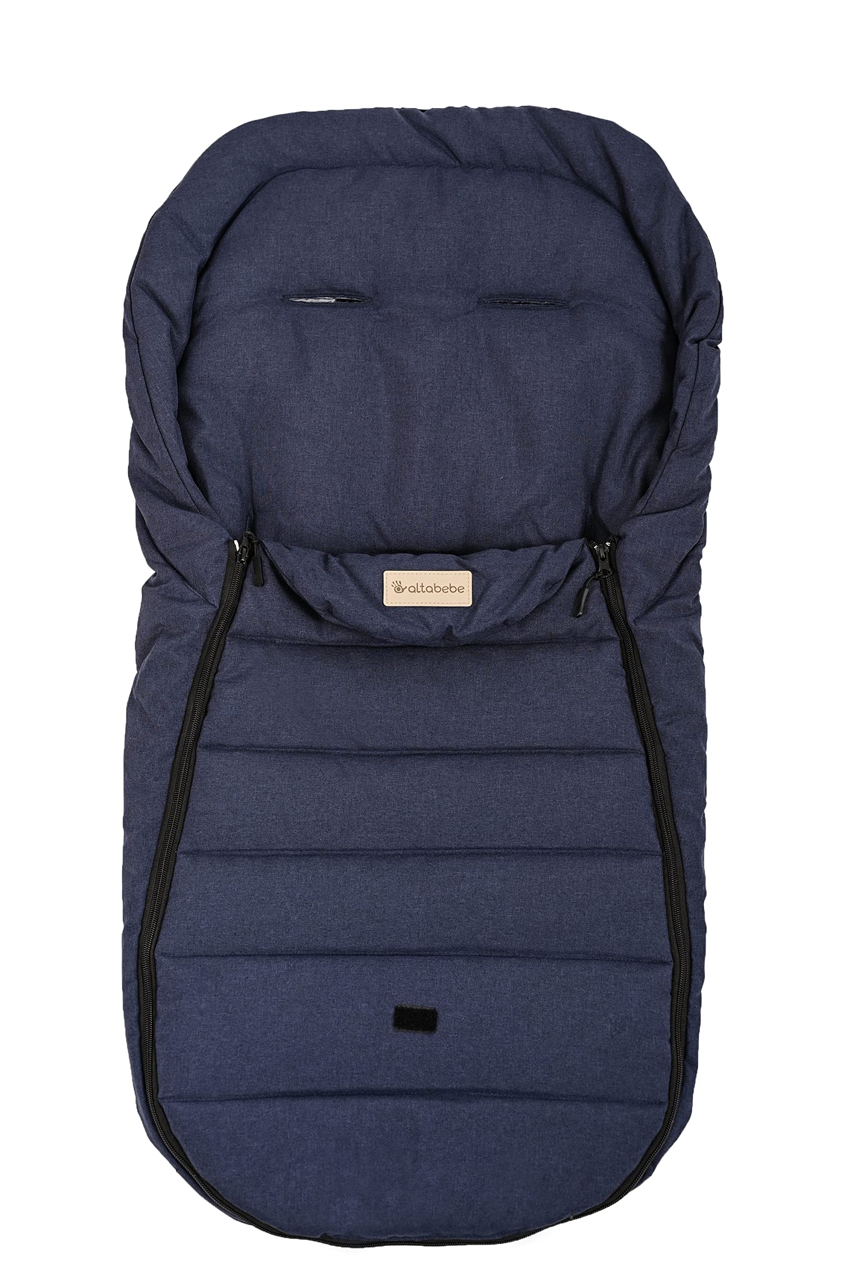 Altabebe (AL2450L-32) Übergangsfußsack, Sommerfußsack, Lifeline für alle gängigen Kinderwagen Buggys und Jogger, Farbe: Marine Melange