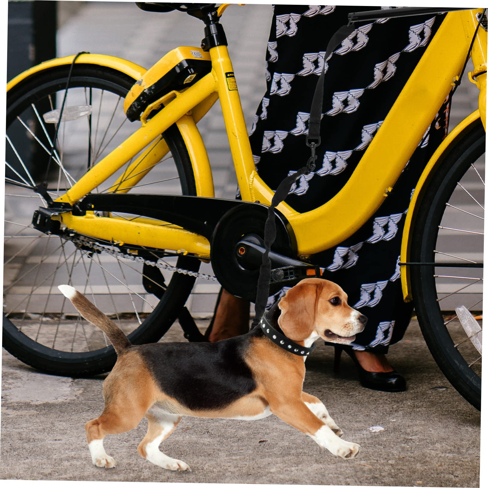 1Juego Correa Pasear Perros Cuerda de Transporte Bicicleta con Resistente al Ejercicio y Paseos con Mascotas