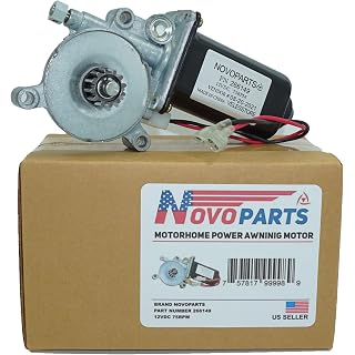 NOVOPARTS 266149 RV Power Awning Replacement Universal Motor 75-RPM and 12V