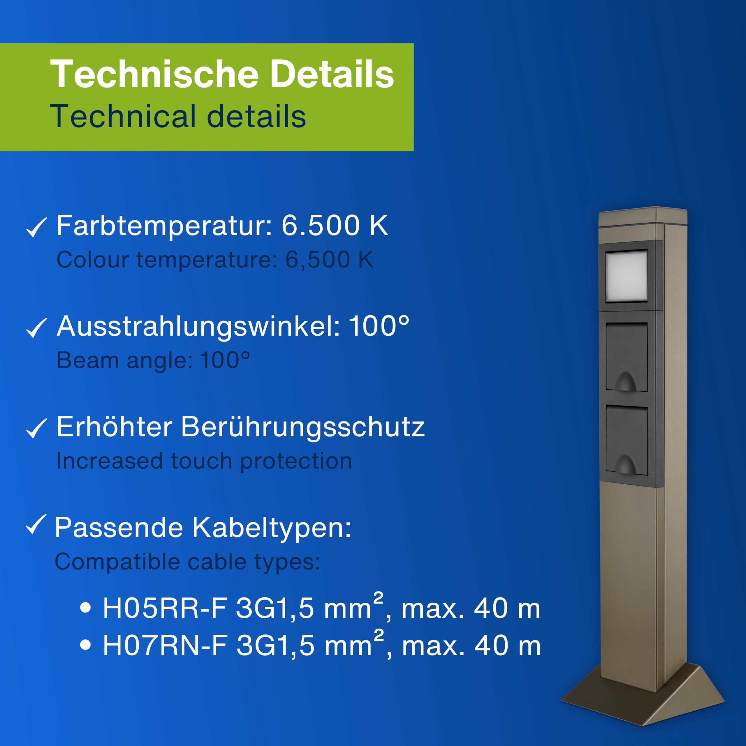 REV Ritter SteelCraft, Presa elettrica a due moduli, 0087750712