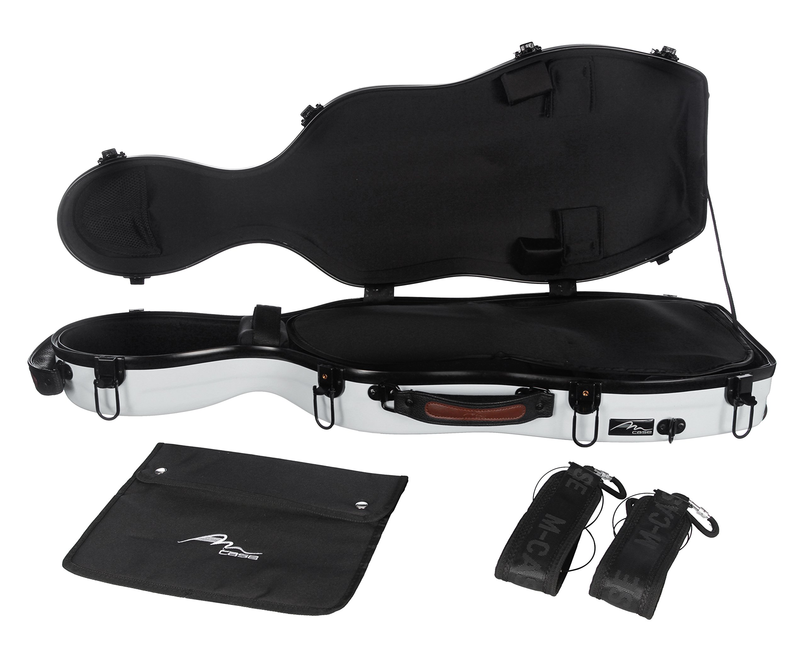 M-Case Custodia per Viola Fiberglass 38-43 Ultra Light bianco borsa musicale