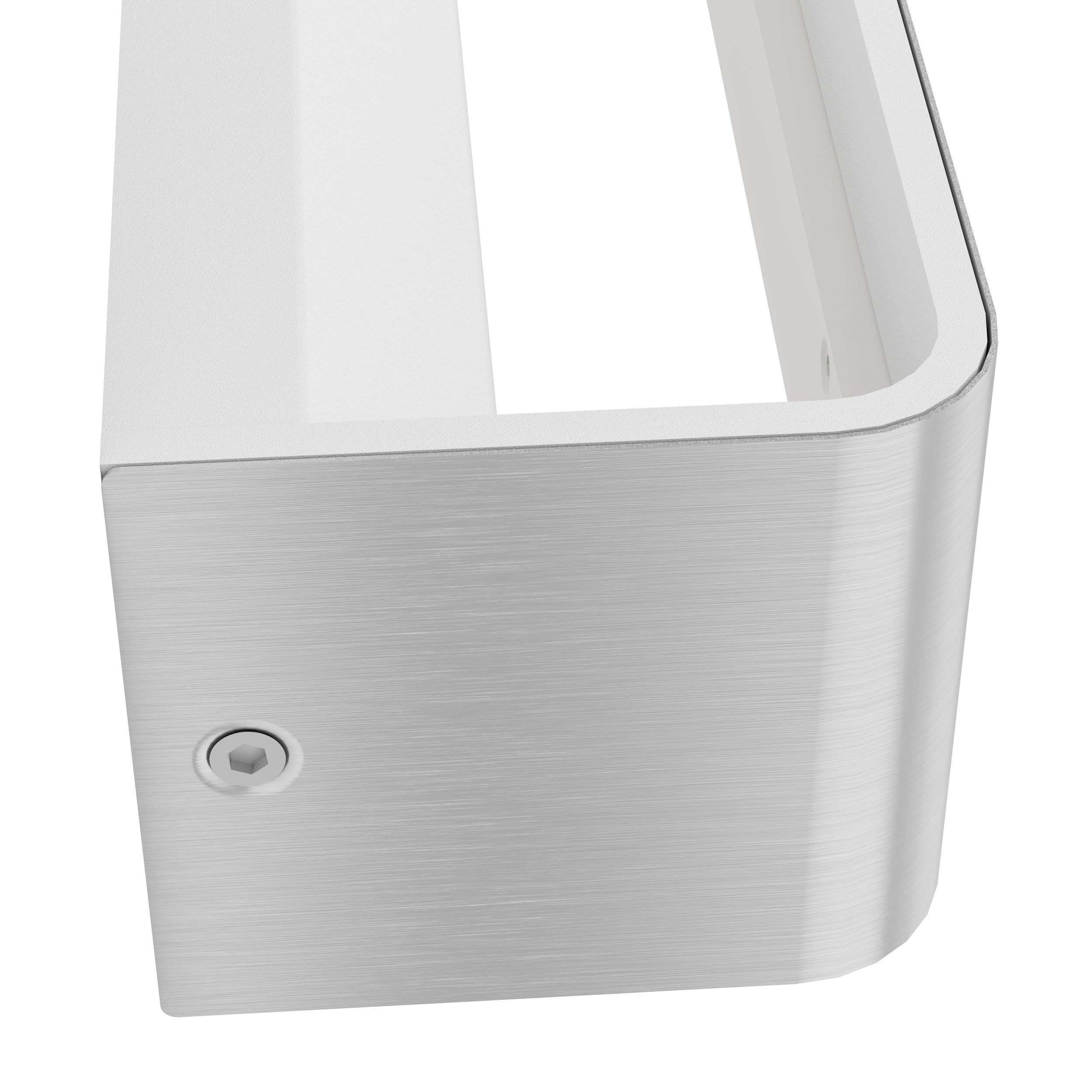 Eglo LED lámpara de pared Sania 5, luz de pared de 1 luzminimalista, iluminación de pared de metal en níquel mate, blanco, plástico en acabado satinado, L 62 cm, IP44