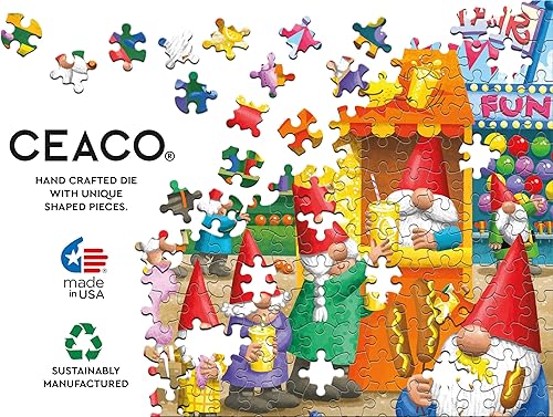 Miniatura 5 de Ceaco - Gnomo dulce gnomo - Feria del condado de Gnome - Rompecabezas de 300 piezas