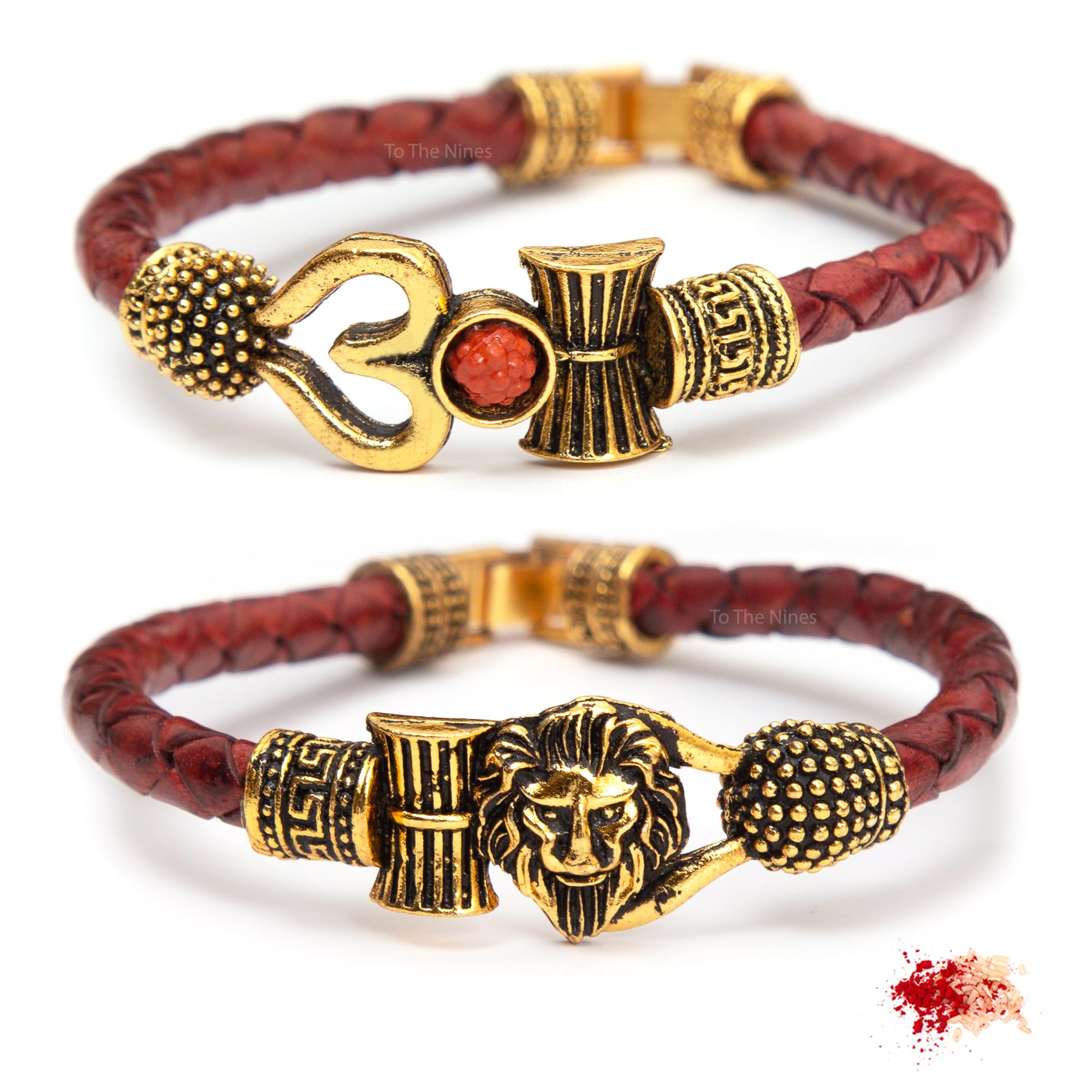 Brown Rakhi For Brother With Tilak Material & Greeting Card - Pack Of 2 For Women