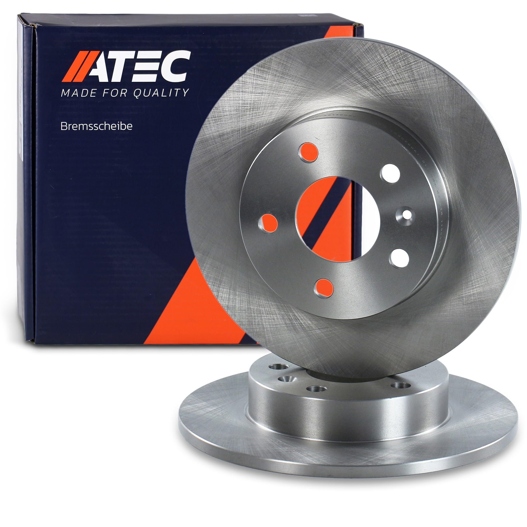 ATEC Germany Bremsenset Hinterachse inkl. Bremsscheiben Ø 264 mm Voll + Bremsbeläge Hinten Kompatibel mit OPEL ASTRA G (T98)(F70), ASTRA H (A04)(L70), COMBO, MERIVA A, MERIVA B, ZAFIRA B, ZAFIRA A