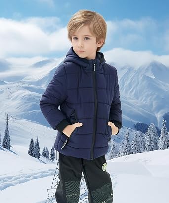 M2C Boys Winter Puffer Jacket Warm Padded Fleece Lined Coat
