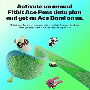 Google Fitbit Ace LTE - Kids Smartwatch with Call, Message, GPS, and Activity-Based Games, Ace Pass Data Plan Required - Mild - Strange Arcade