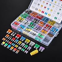 Vista 5 de Nilight Juego surtido de 372 fusibles para automóvil, mini LP Micro2, fusible de repuesto de cuchillas ATO ATC APS ATS APR 2A 5A 7.5A 10A 15A 20A