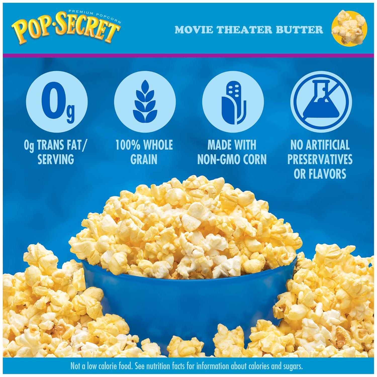 Pop Secret Popcorn, Movie Theater Butter, 3 oz Microwave Bags, 30Count