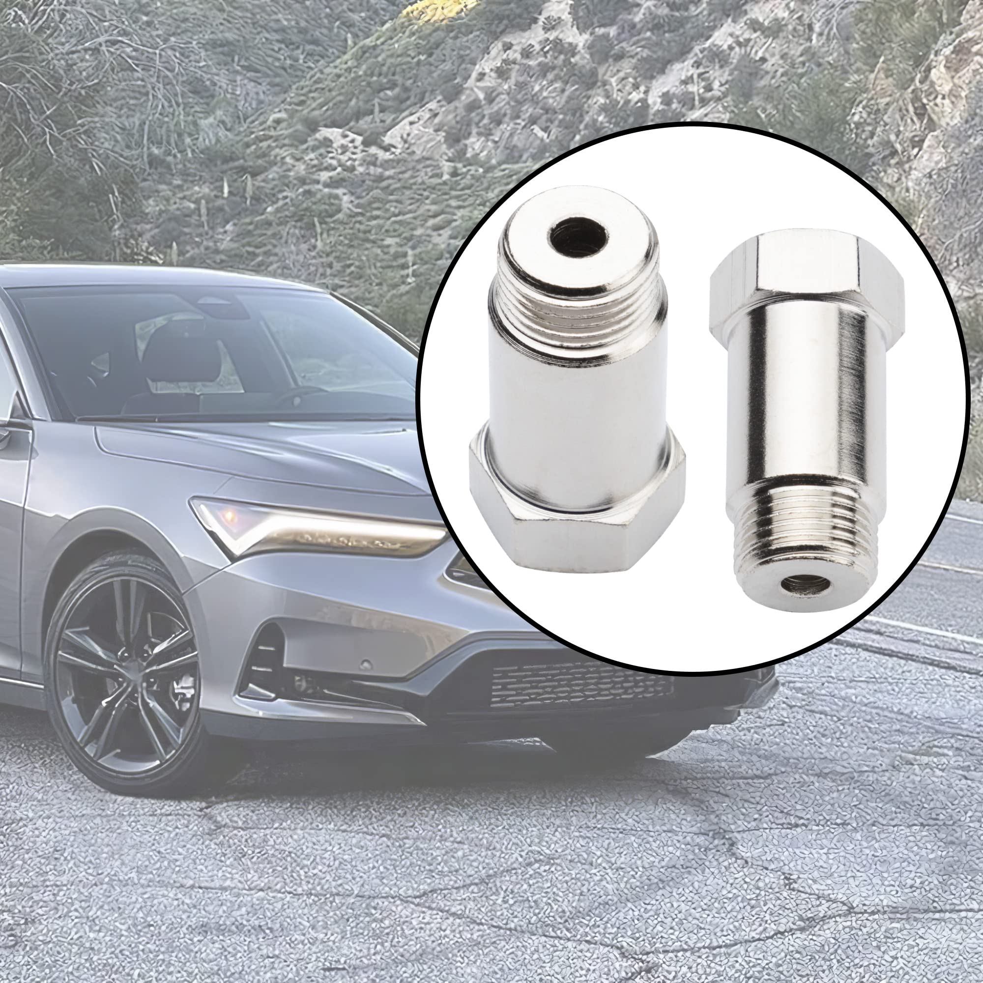Emulatore Sonda Lambda Konuooer M18 x 1,5 Distanziatore Sensore Ossigeno Universal Adattatore per Scarico