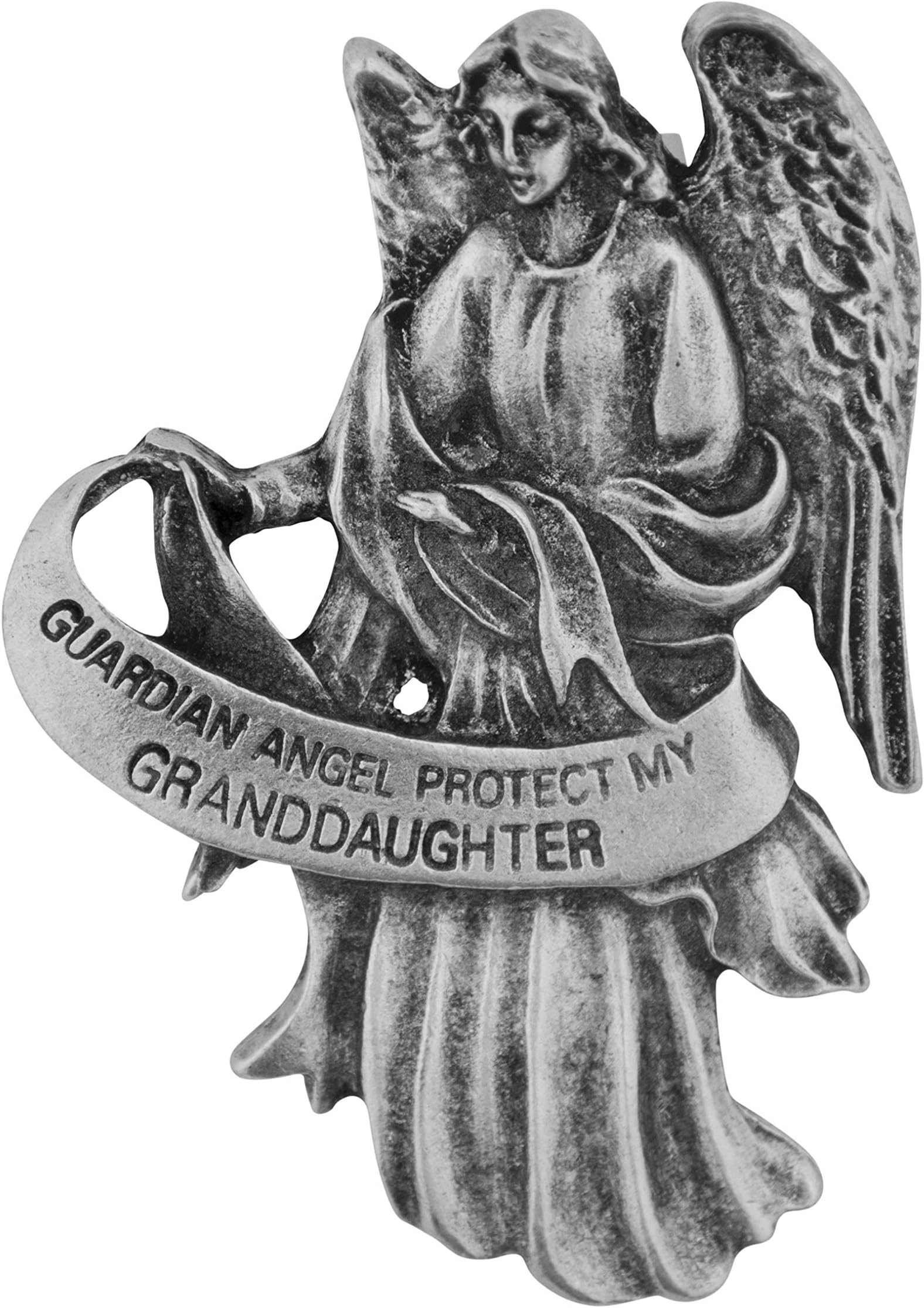 Traditional Catholic Visor Clip (Guardian Angel