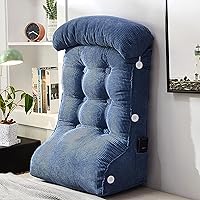 Vista 1 de BIOVAS Cojín de apoyo lumbar, almohada triangular de lectura para soporte de espalda de cama, el diseño único de almohada de lectura relaja