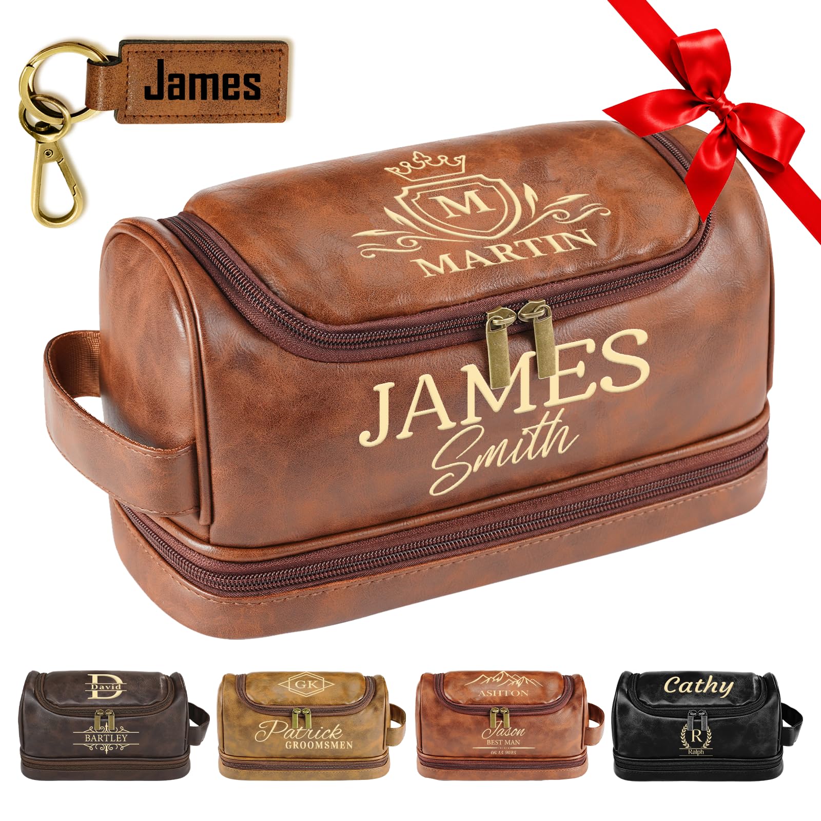 PUREFLY Neceser para hombre, Style01, L, Personalizado