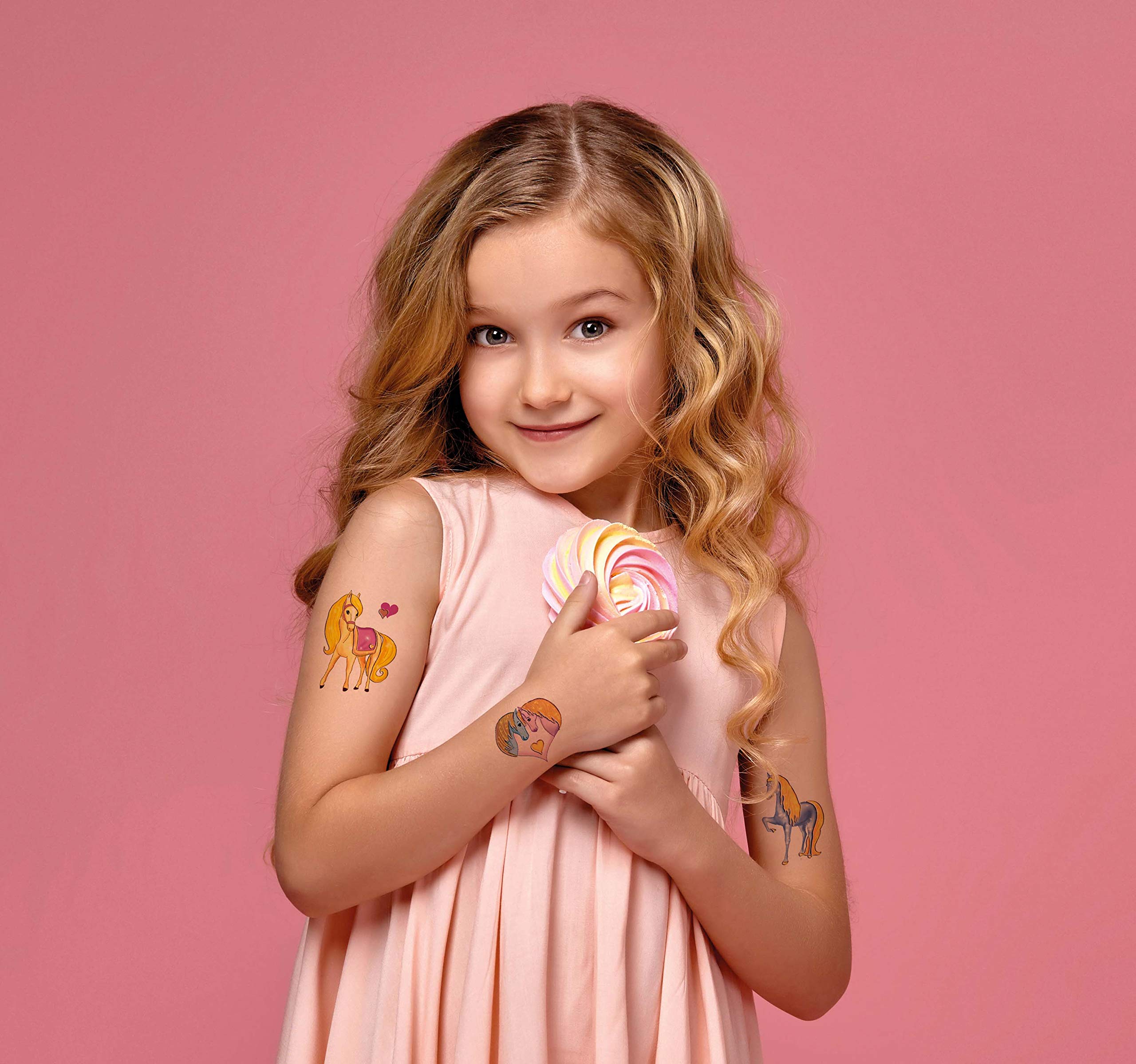 AVERY Zweckform 246 tatuaży dla dzieci, wyprodukowane w Niemczech, przetestowane dermatologicznie (zestaw tatuaży dla dzieci, tymczasowe, wodoodporne, naklejki samoprzylepne, urodziny dziecka,