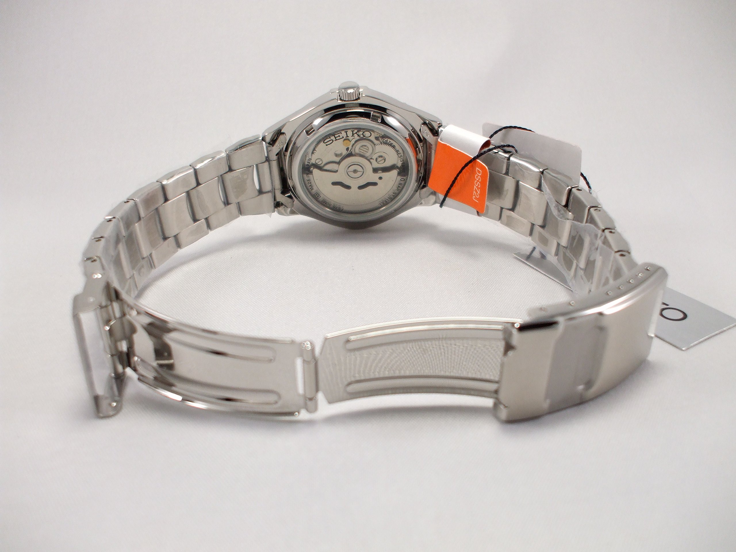 Seiko Mens Snz447k Silver Stainless Steel Automatic Watch