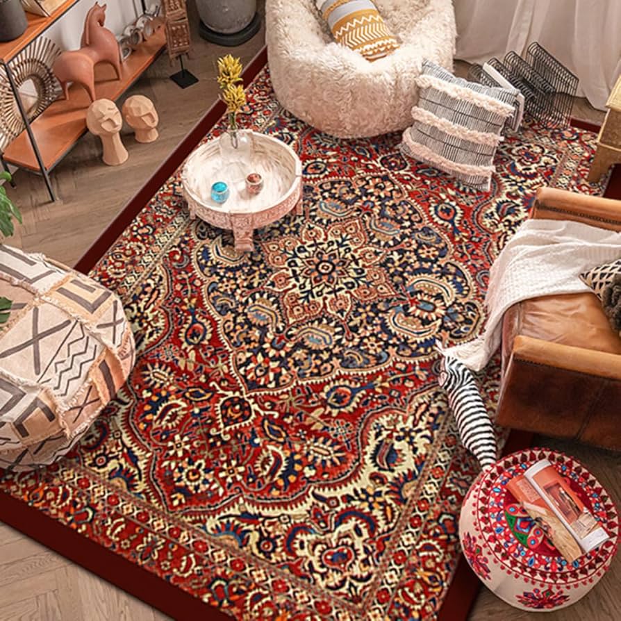 160×230 部屋を変えるペルシャ柄カーペット シンプルの中にアクセントを。 160×230 部屋を変えるペルシャ柄カーペット シンプルの中に