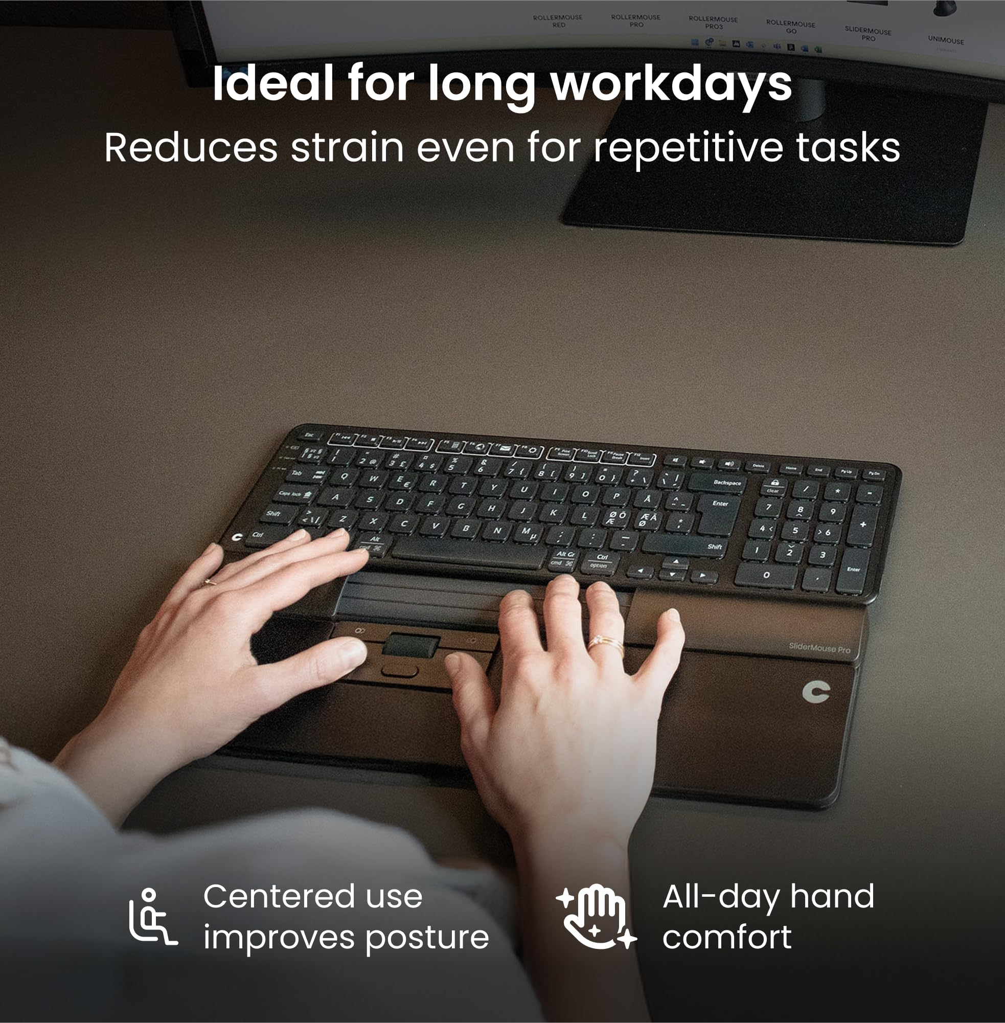 Amazon.com: Contour Design SliderMouse Pro Ergonomic Office Mouse