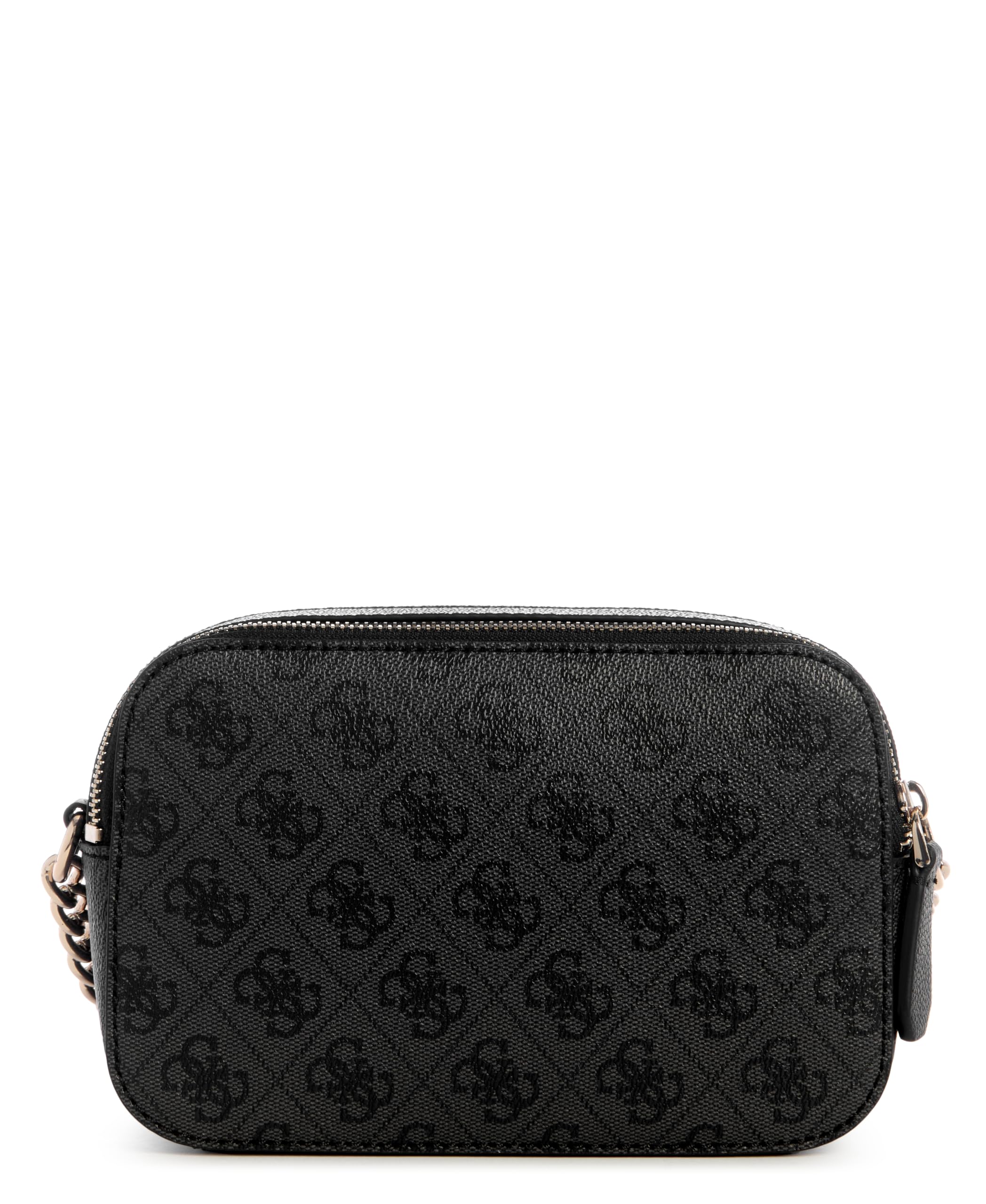 GUESS Damen Noelle Ii Crossbody Kamera Umhängetasche, Kohle-Logo Ansicht 5