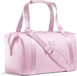 Fit & Fresh Premium Neoprene Weekender Bag, Travel Bag with Trolley Sleeve, Large Overnight Bag, Carry on Bag, Duffel Bags, Black