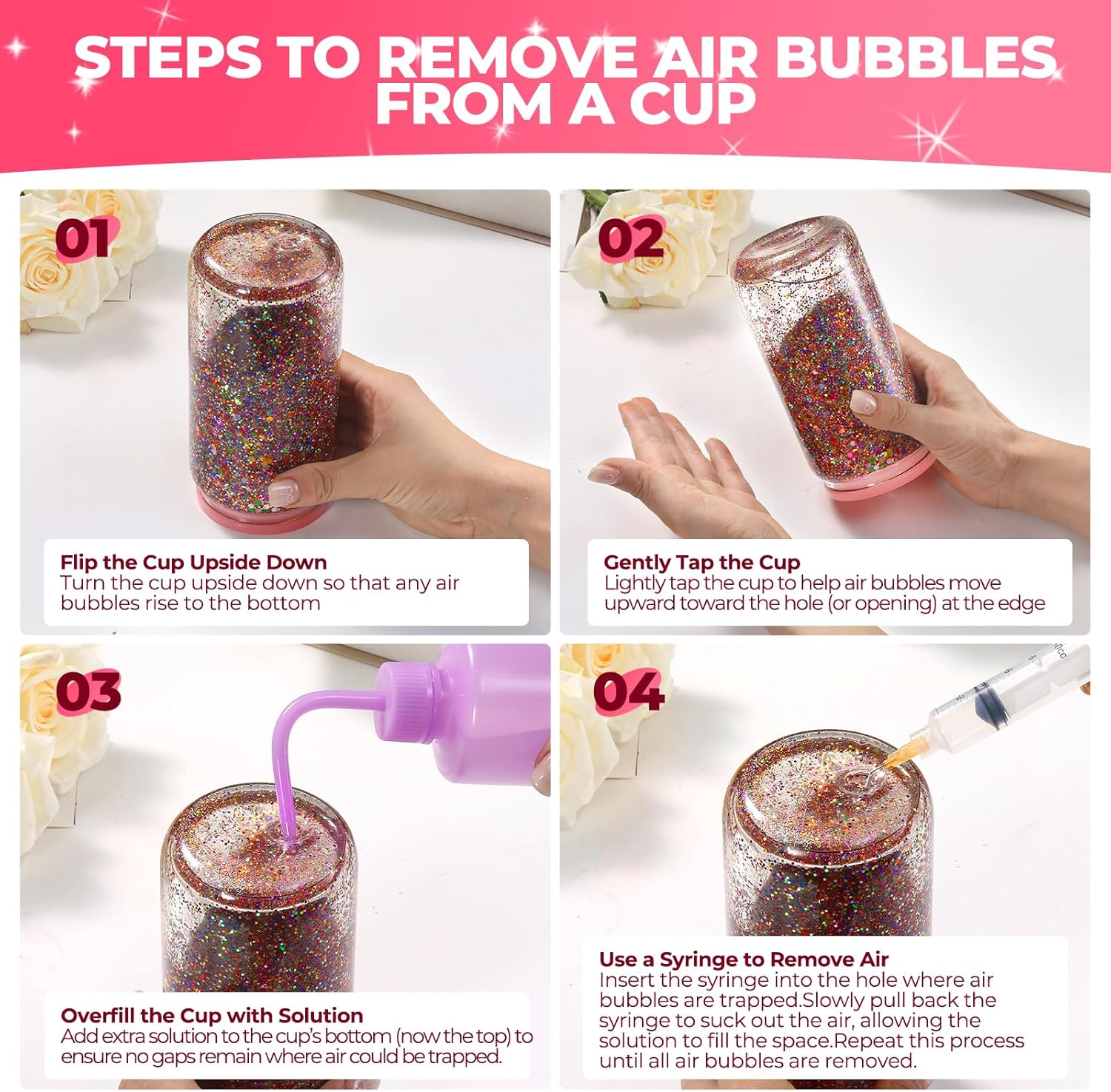 Snow Globe Tumbler Supplies, Snowglobe Tumbler Supplies Kit for DIY Glitter Snow Globe Tumbler Craft - Image 4