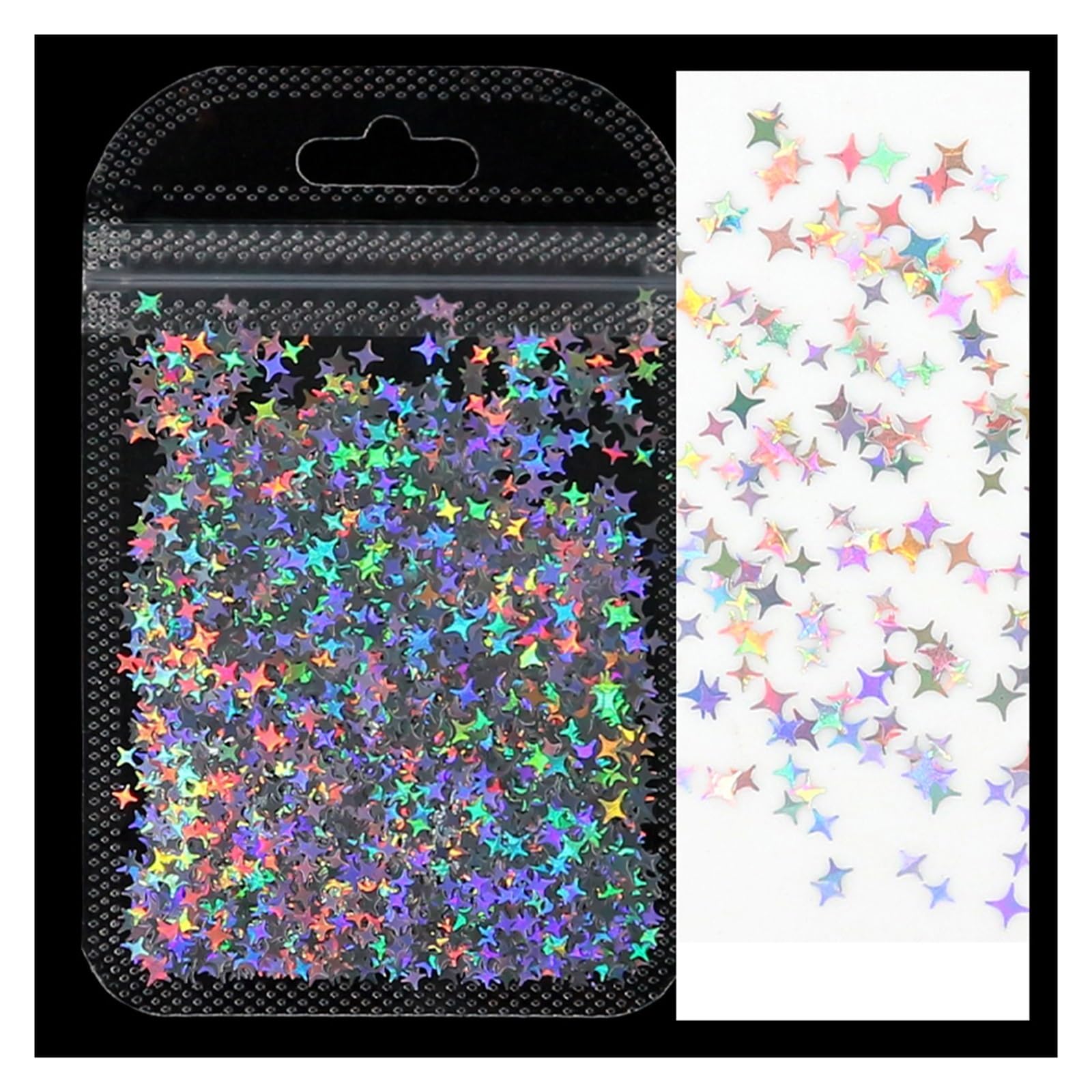 Holographic Nail Art Glitter Laser Star Butterfly AB 2g Decor Accessories