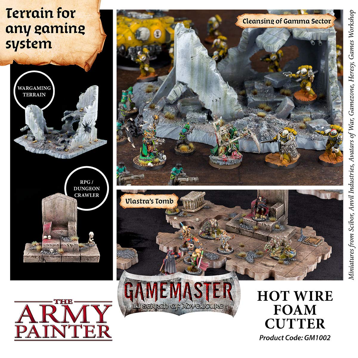 The Army Painter Gamemaster Cortador de Espuma Hot Wire para Tablas de Espuma Juegos de rol