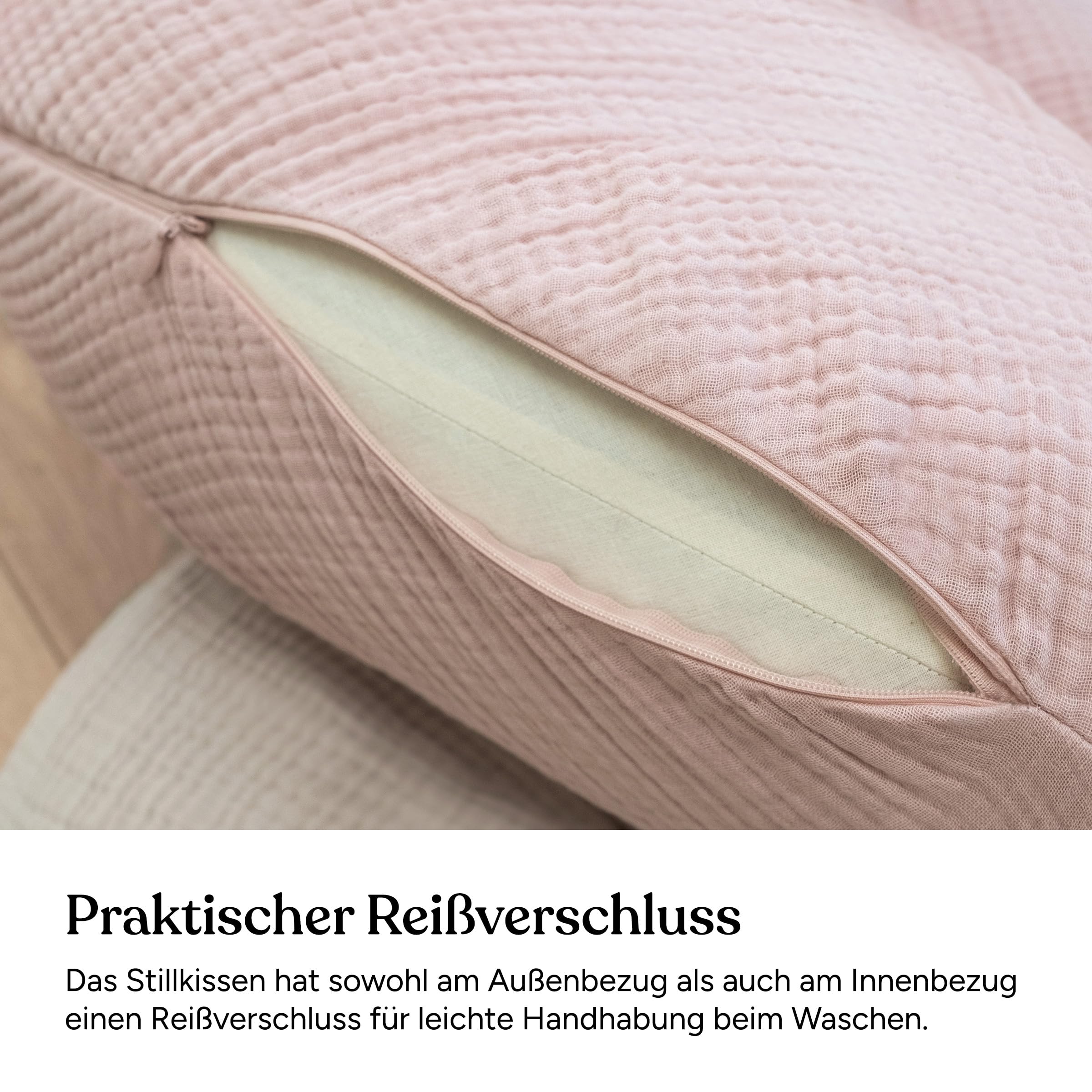 Ehrenkind® Stillkissen aus Bio-Baumwolle | Atmungsaktiv & ergonomisch | Für Schwangerschaft, Stillzeit & Baby | Flexibel & waschbar | Füllung anpassbar Jade 160 cm