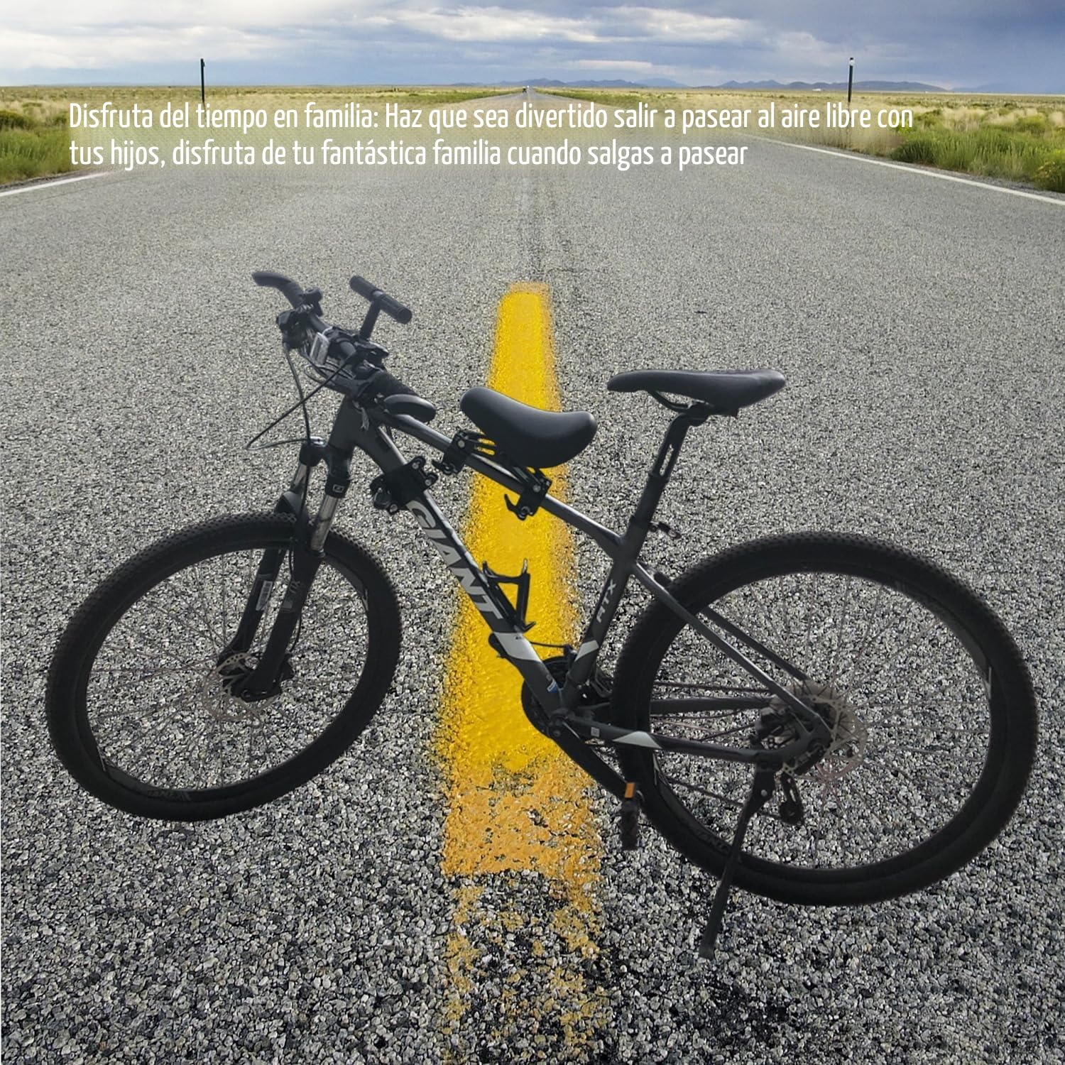 Asiento infantil para bicicleta de montaña, asientos de bicicleta delanteros para niños con marco de reposabrazos, adecuado para niños de 2 a 5 años