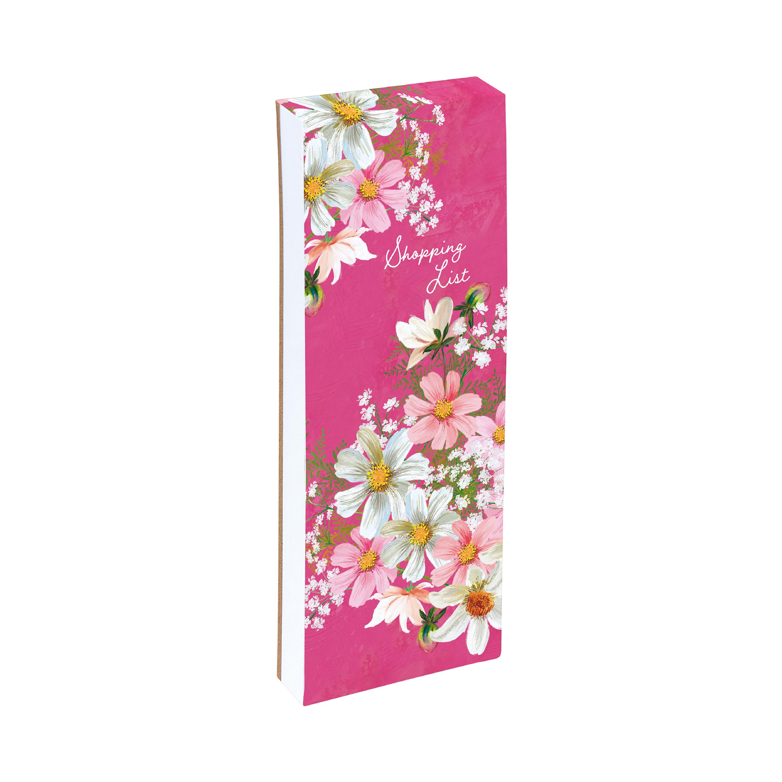 The Gifted Stationery Co. Ltd. Radiance A Magnetic Shopping List Pad – Fridge Grocery List with 74 Tear-Off Sheets – Decorative Floral Shopping List Notepad with Magnets for Kitchen Organisation
