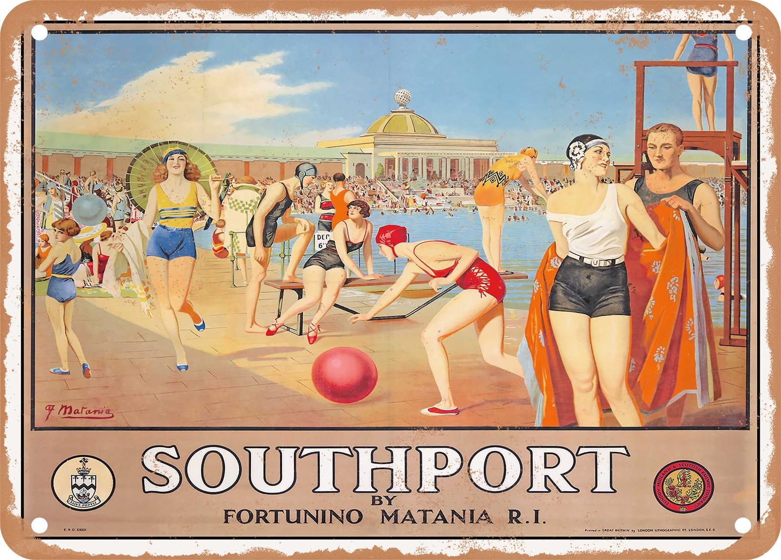 Miaomansenstore Metal Sign - 1928 Southport Lms Vintage Ad Home Decor